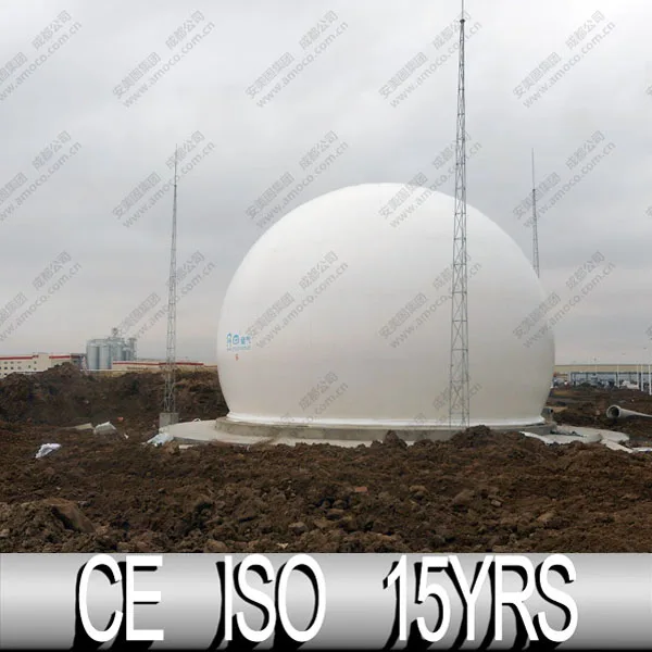 AMOCO gas storage tank Double membrane gas holder for biogas plant