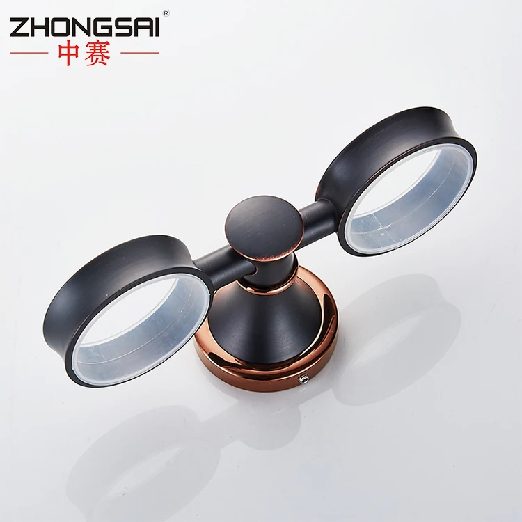 
Royal Bathroom Accessories Antique Black Dual Metal Cup Tumbler Holder 