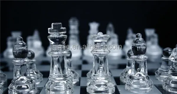 top grade glass chess piece