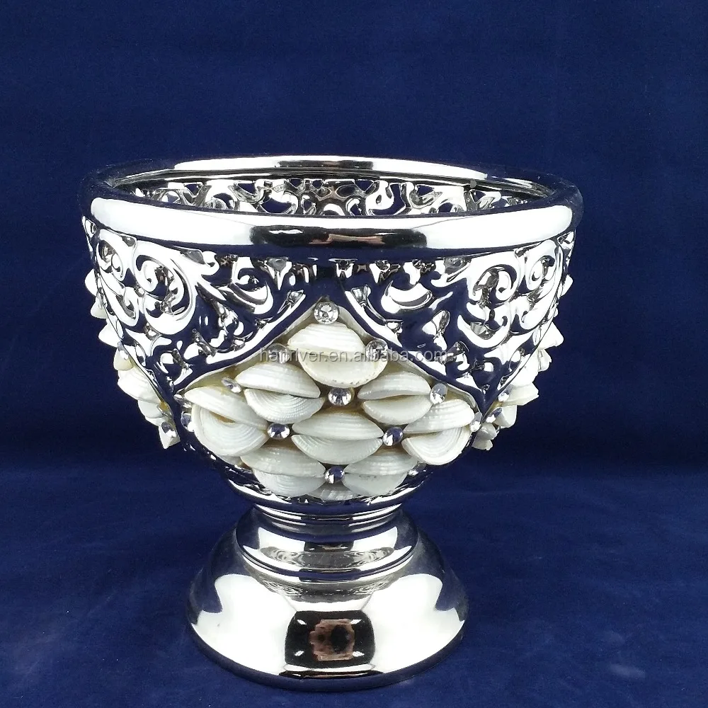 2014 ceramics vase with shell