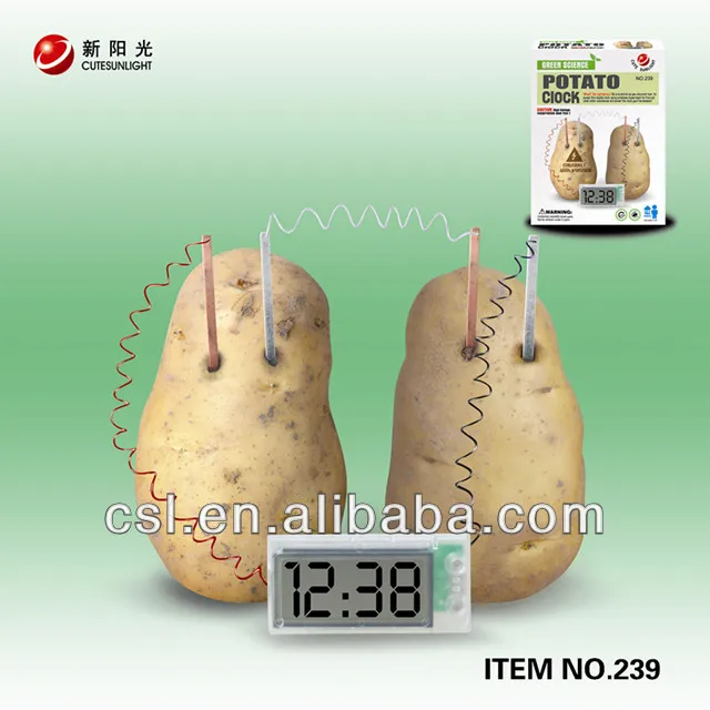 
education and science set toy/lab toy/potato clock 