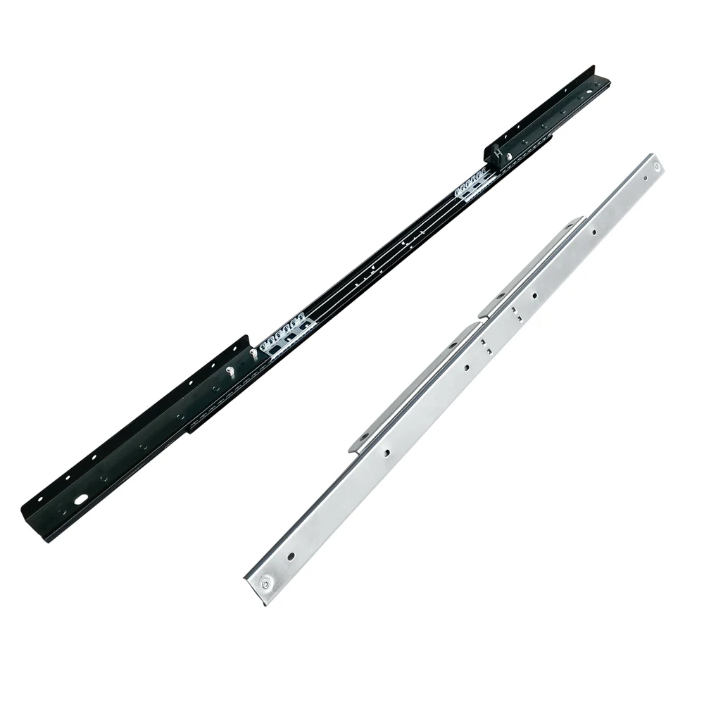 Butterfly table extension metal cable synchronized slide extension table slide mechanism