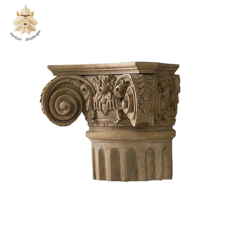 
Carved stone pillars marble column base NTMH-024Y 