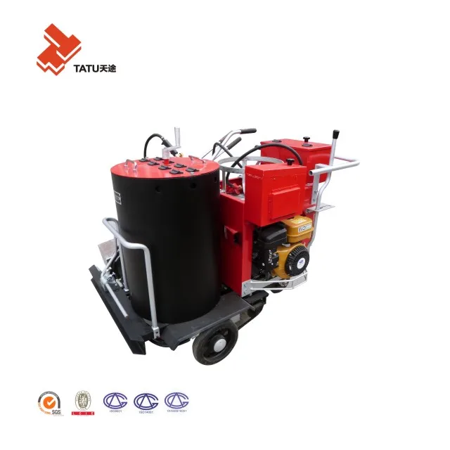 hand push thermoplastic paint applicator machine used for vibrate line