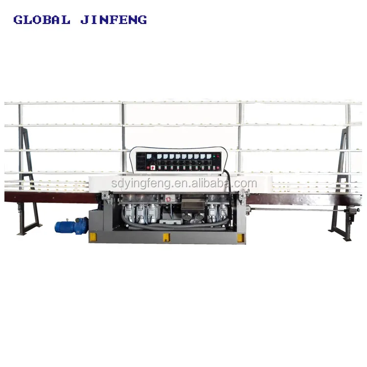 
JFE - 9243 Assurance 9 Motors Glass Straight line used edge and polishing machine with CE from China factory 