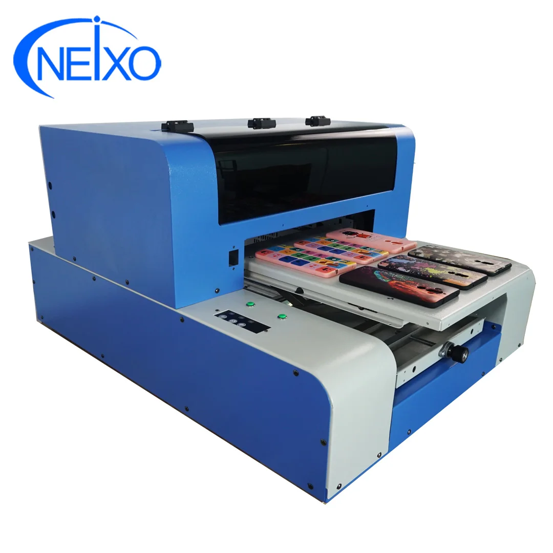 
Small format phone case printing automatic a4 size uv flatbed printer 