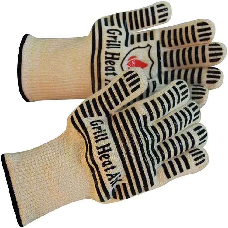 
from manufacturer bakery oven glove safety gloves cotton kitchen heat resistant silicone glove 