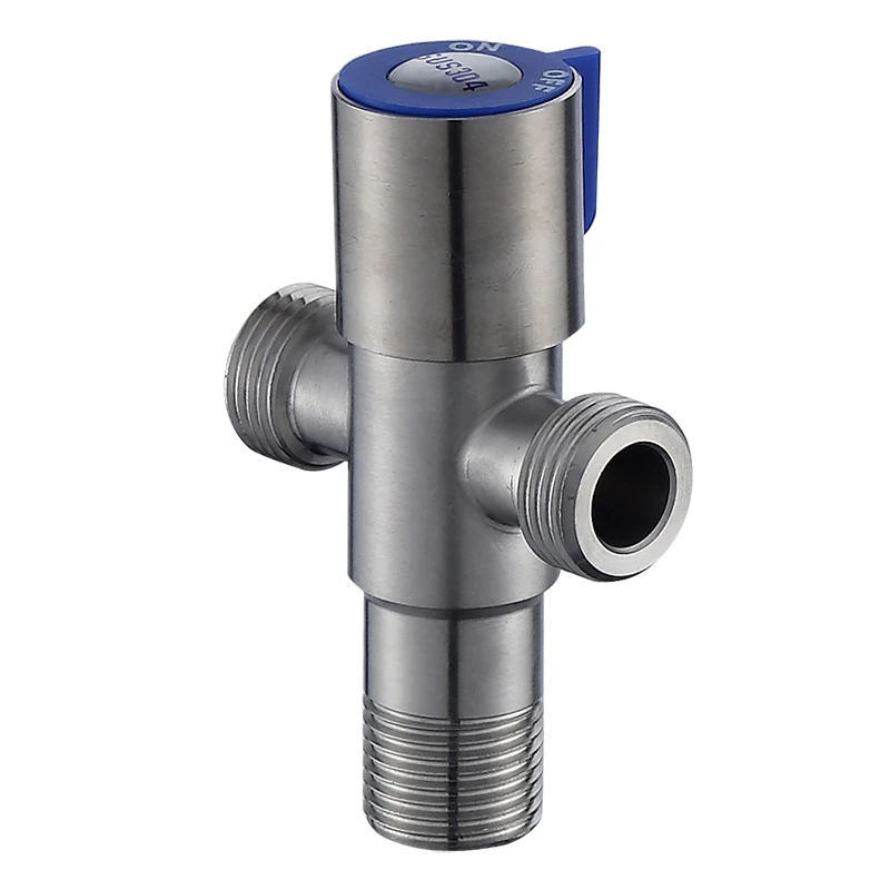 Сантехнический фитинг регулирующий расхода воды и 2 way Быстрое открытие настенный один холодный Прочный Туалет 304 угловой клапан из нержавеющей стали