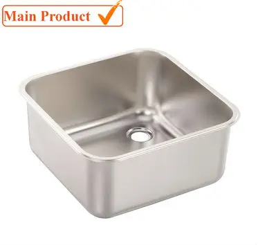 stainless steel knee operate hand free wash hand basin