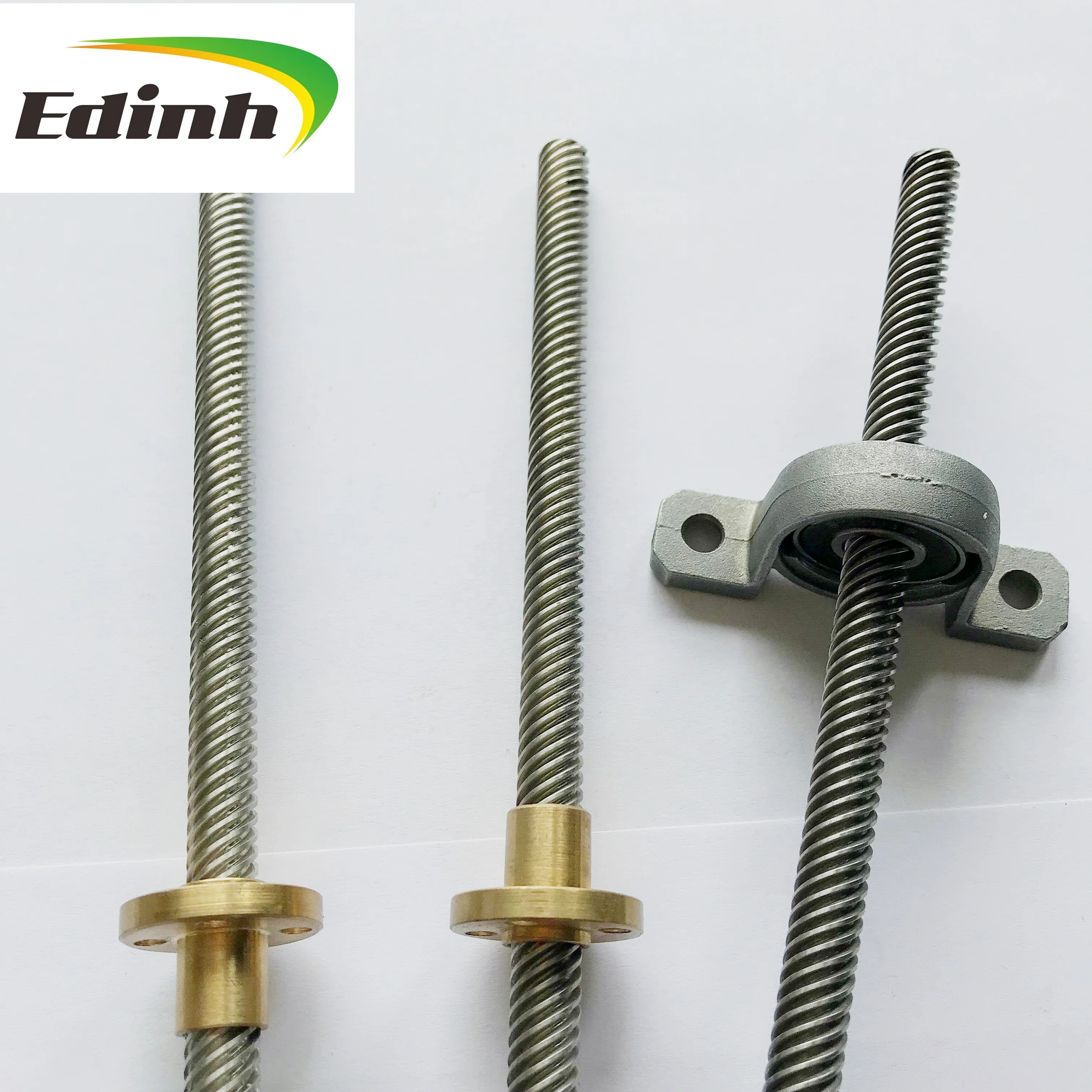 8mm 10mm lead screw with trapezoidal thread and brass nut