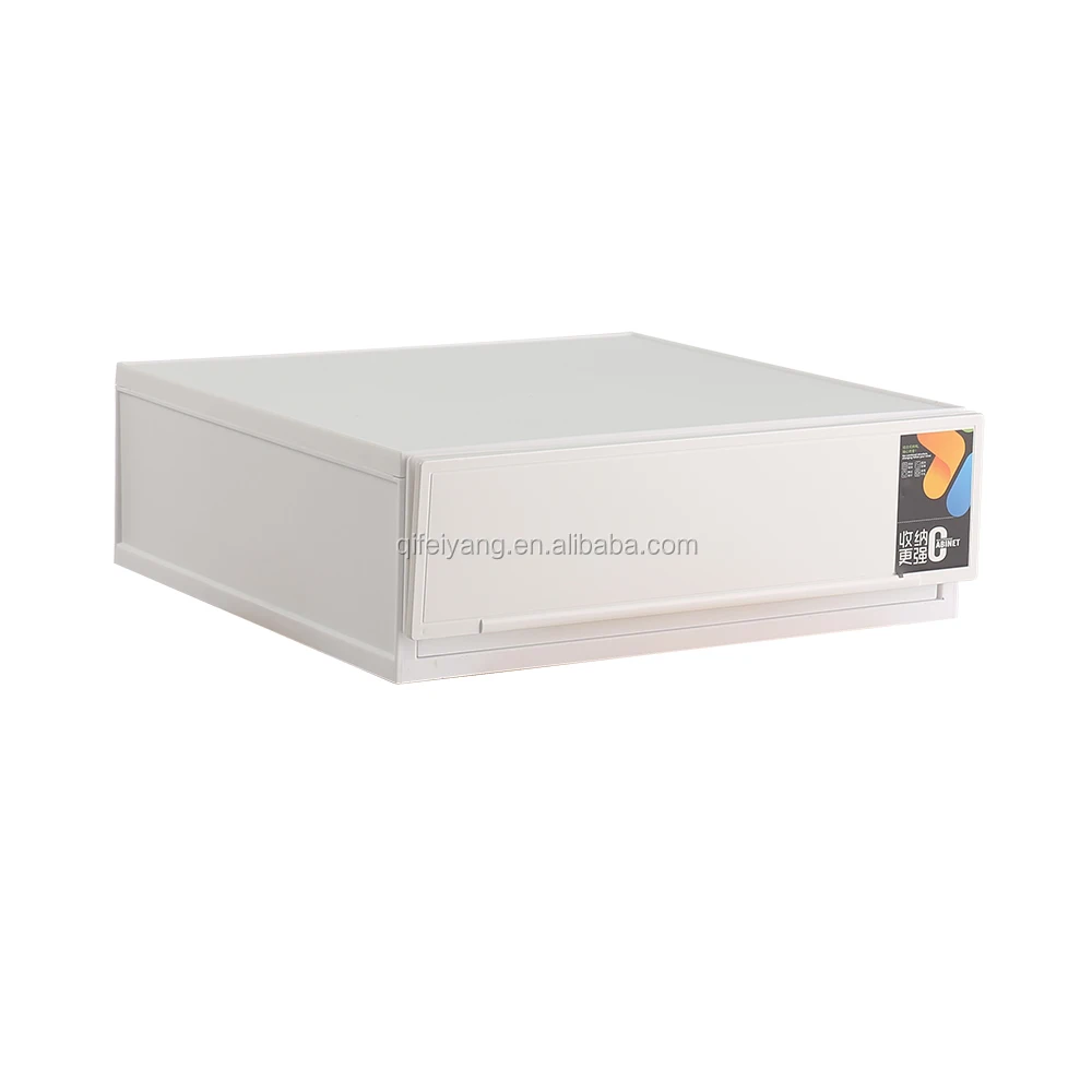 
Plastic storage box with compartment 