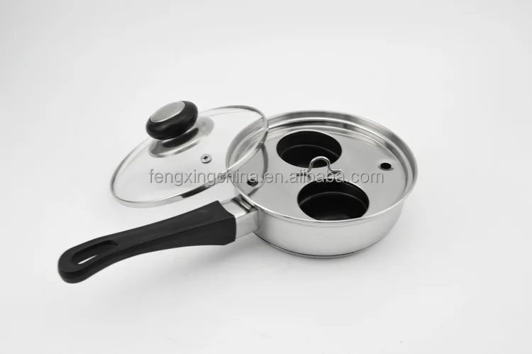 Индукционный яйцеварник из нержавеющей стали с 2 чашками