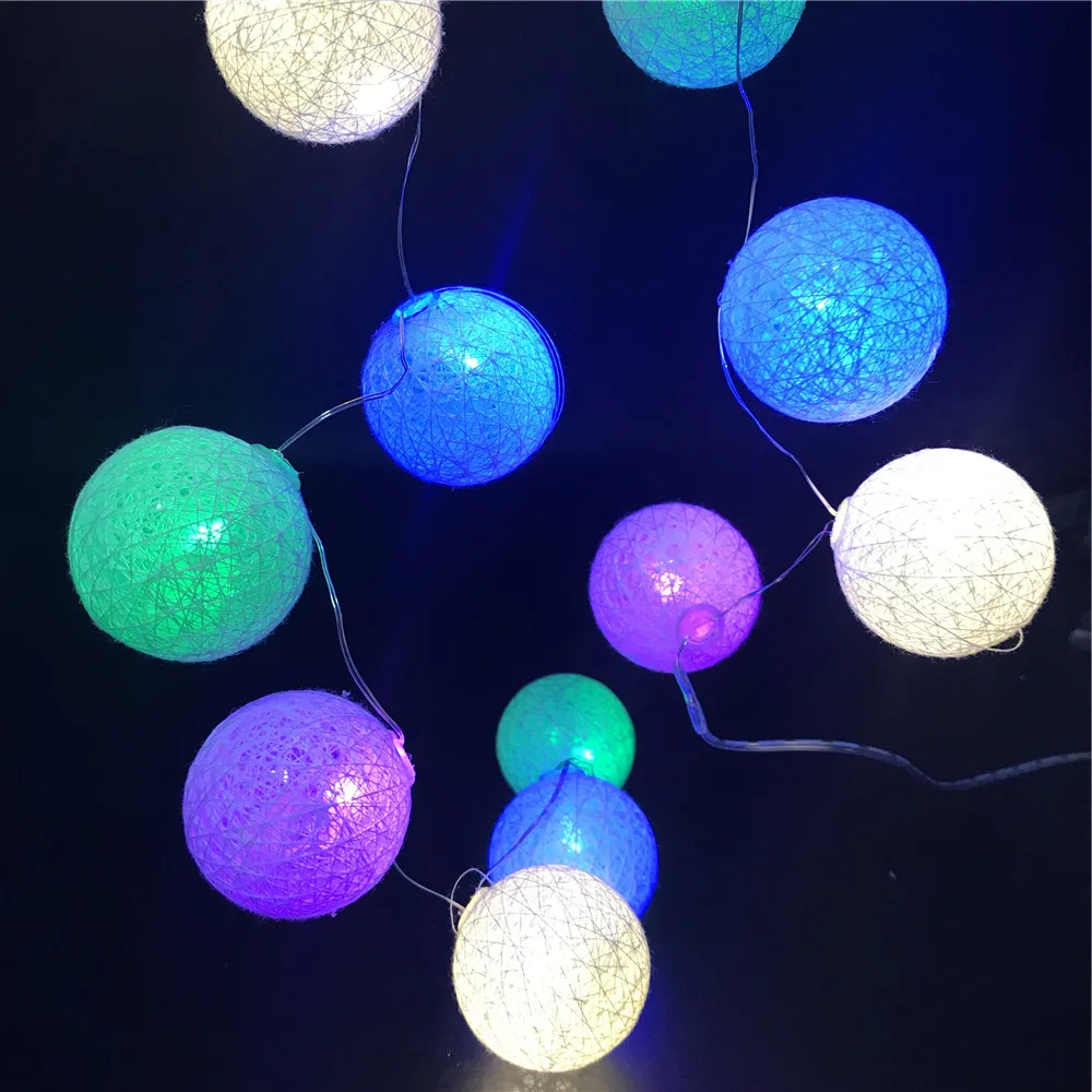 
Waterproof battery operated starry twinkly wireless fairy small bulb string christmas light balls 