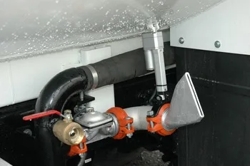 Grooved machined side spray nozzle, water truck parts, industrial and heavy duty use