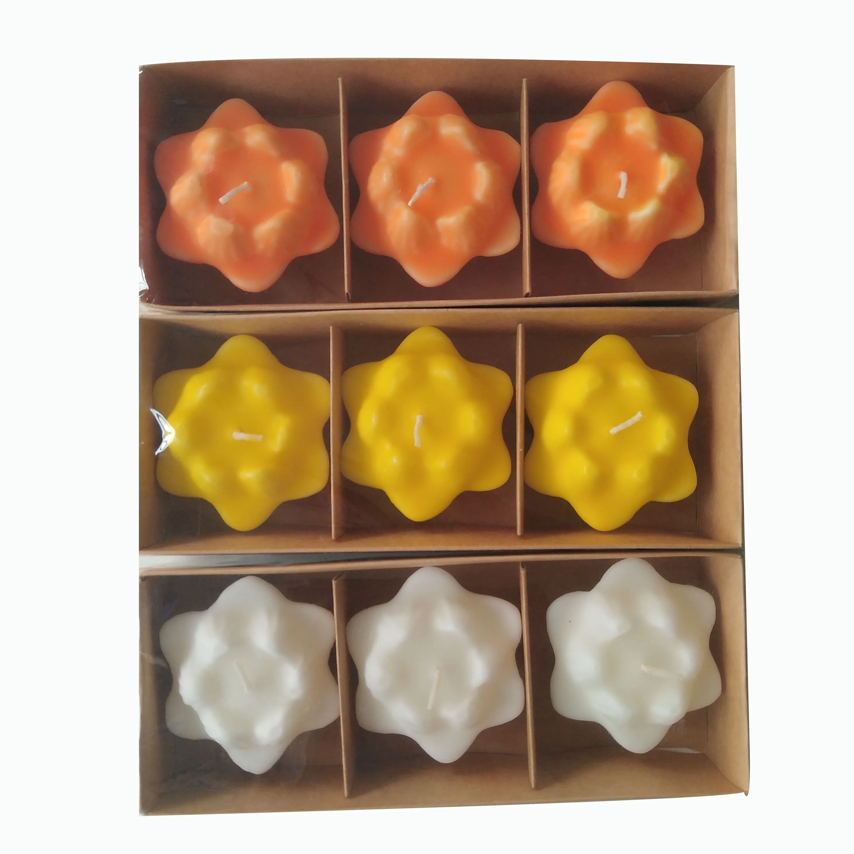 Allite flower shaped floating candle for wedding table centerpieces