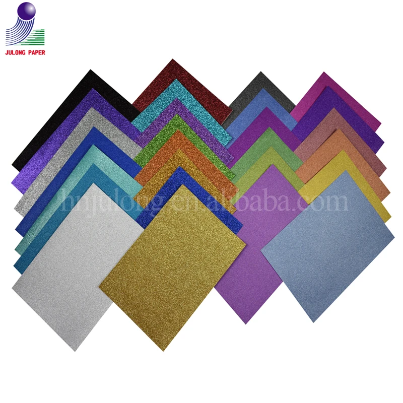 
Colorful scrapbooking paper DIY glitter cardstock paper 