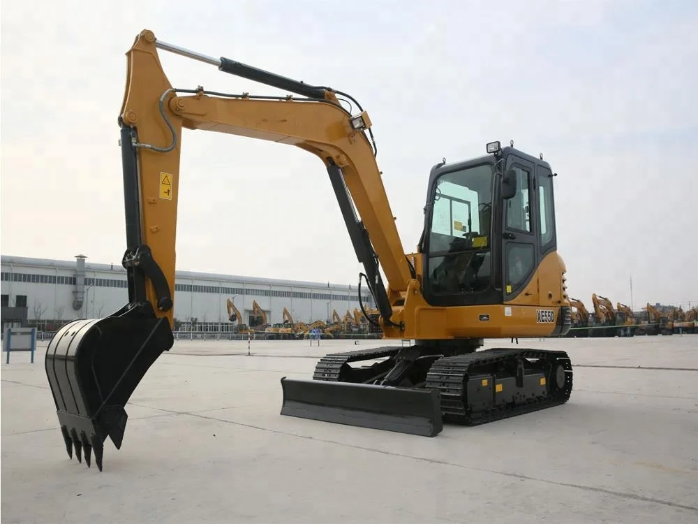 
chinese mini small 5.5T excavator XE55 with zero tail swing for sales 