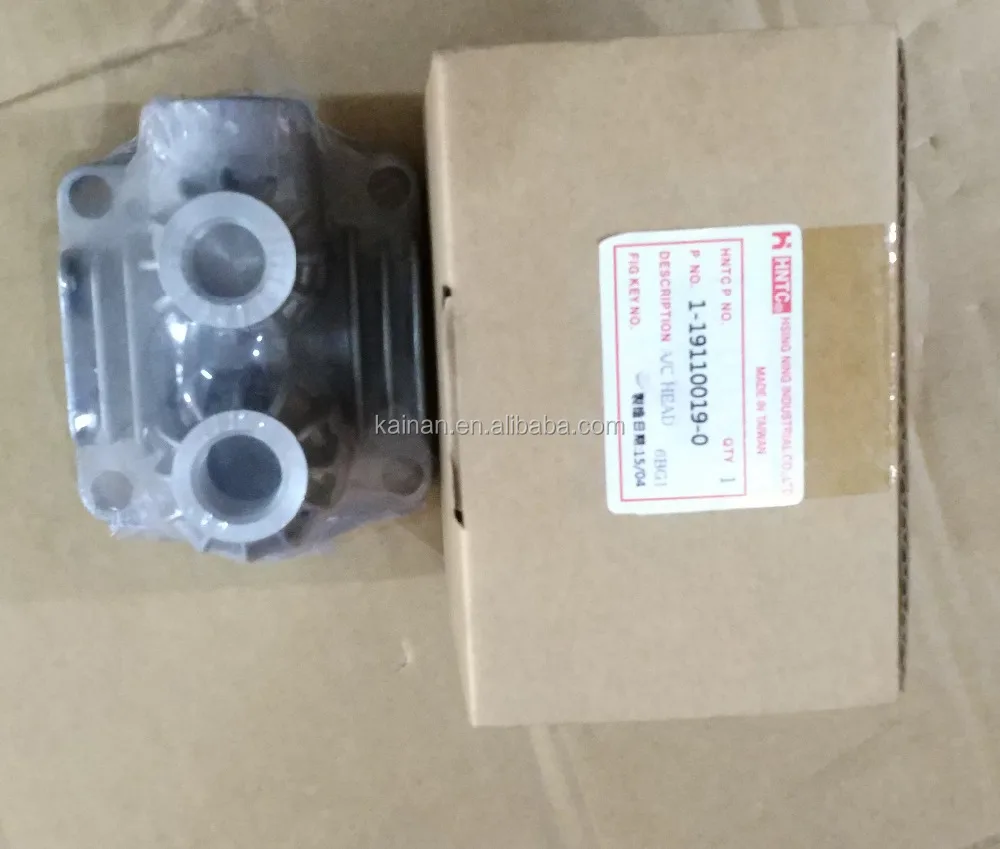 truck brake parts 1-19110019-0 6BG1 air compressor head for ISUZU FSR FTR