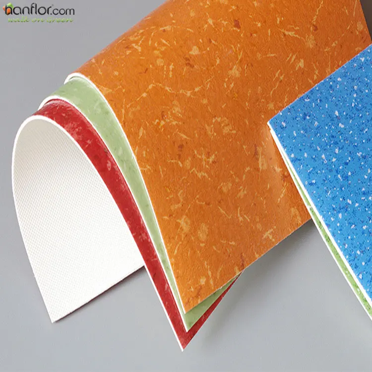 Non slip fire resistant commercial pvc roll flooring