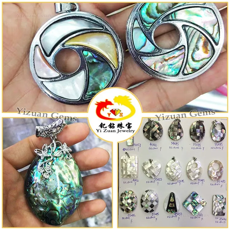 Factory customized designs abalone sea shell pendant