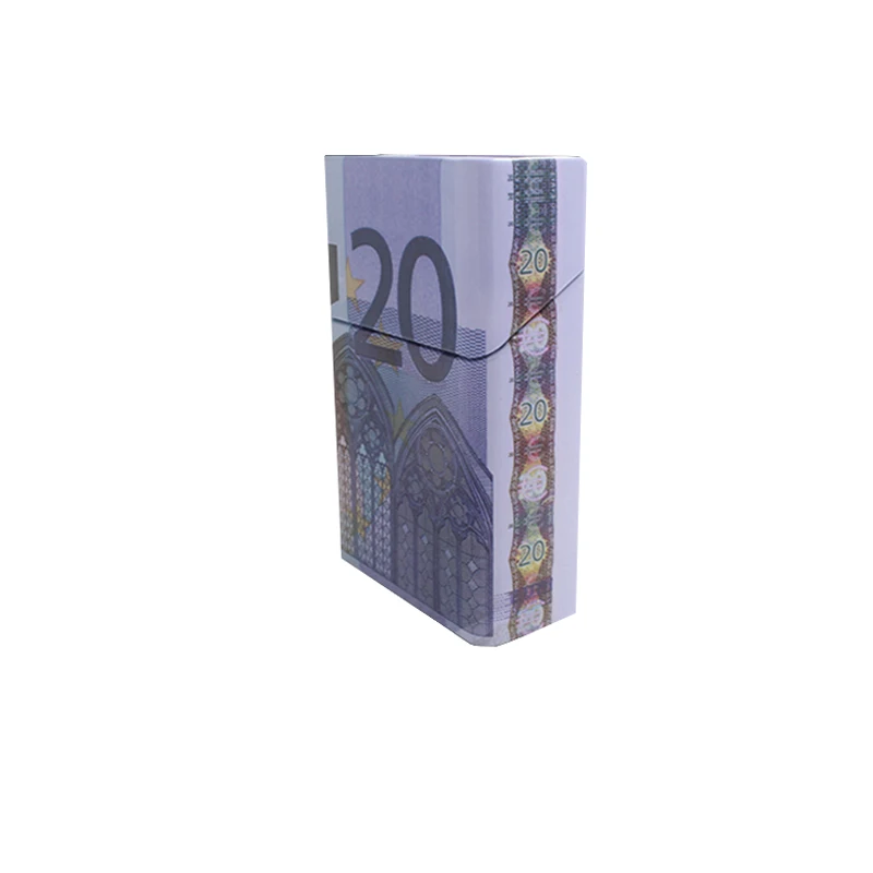 Wholesale high quality luxury fancy square metal cigarette case playing card display box cigarette case Tinplate cigarette case