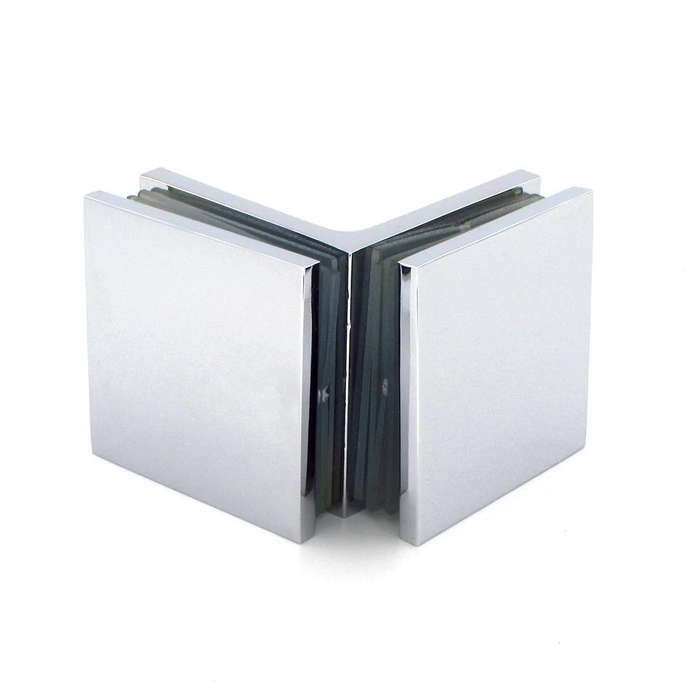 90 degree corner clamp shower fittings mirror angle glass clamp for shower sliding door adjusting