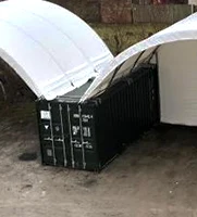 High quality 40ft x 20ft steel frame Container Shelter/ canopy/ tent