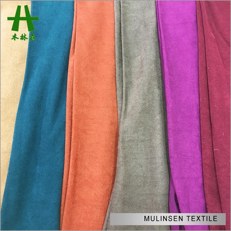 Горячая Распродажа высококачественный материал мягкая на ощупь уточная вязка полиэфирная замшевая ткань