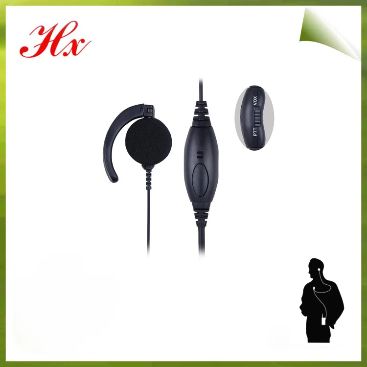 with shape two way radio ptt earphone for mtp850