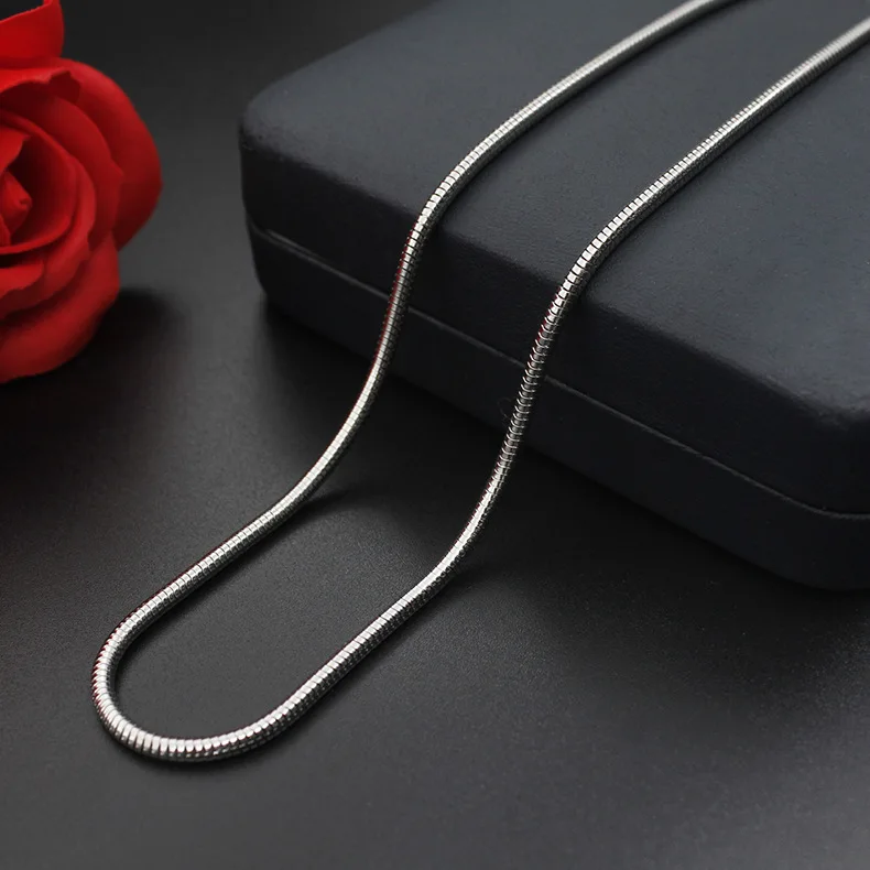 1.2mm /1.5mm /2.4mm /3.2mm snake chain necklace men stainless steel necklace for women chains stocks custom OEM KYBXL