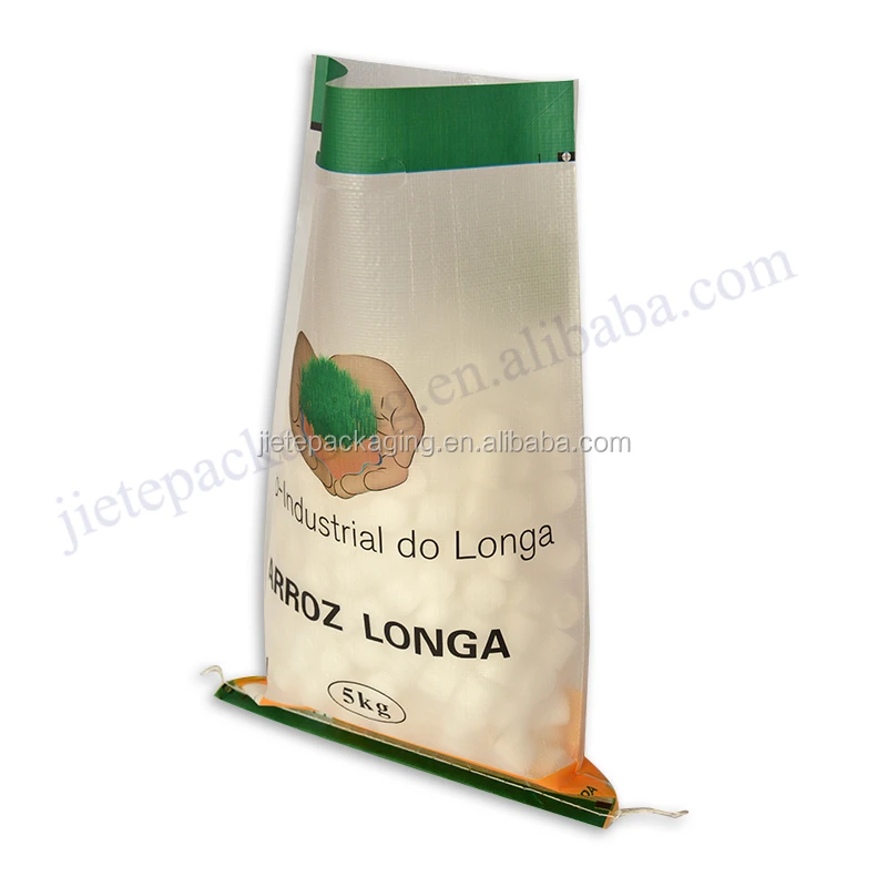 5kg transparent plastic bopp laminated pp woven grain seed packing bag for corn,wheat,bean,peanuts,rice,flour