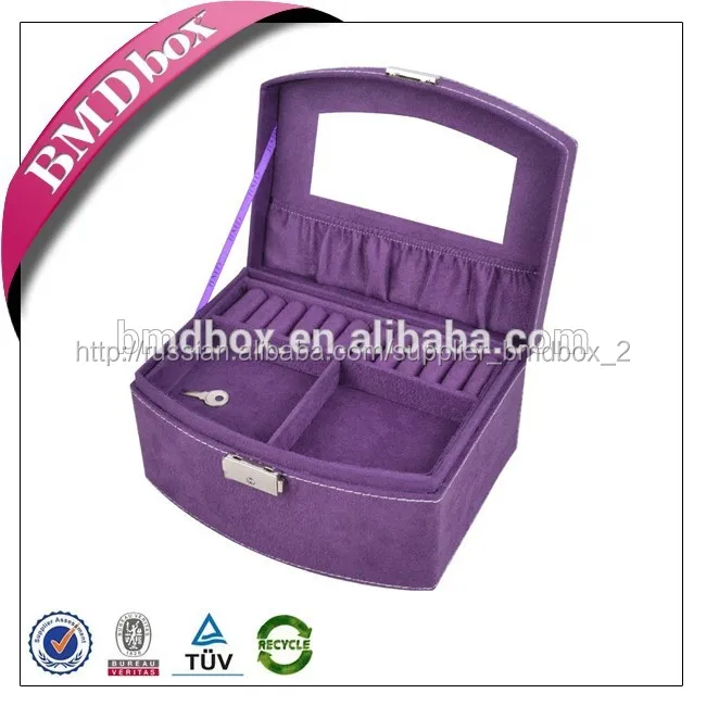 
 на заказ multicole бархата травления стекла коробка ювелирных изделий с замком  