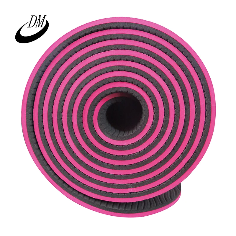 
DM Fitness Equipment 6mm Different Color Comfortable TPE Yoga Mat 
