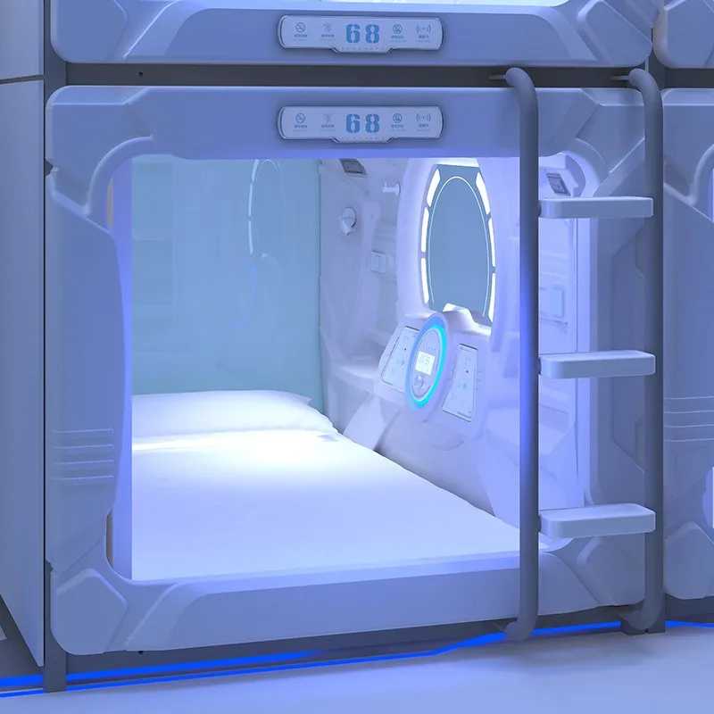 modern Japan capsule bed hostel bed sleeping box space pods bunk bed prefab mini room for airport office modular room