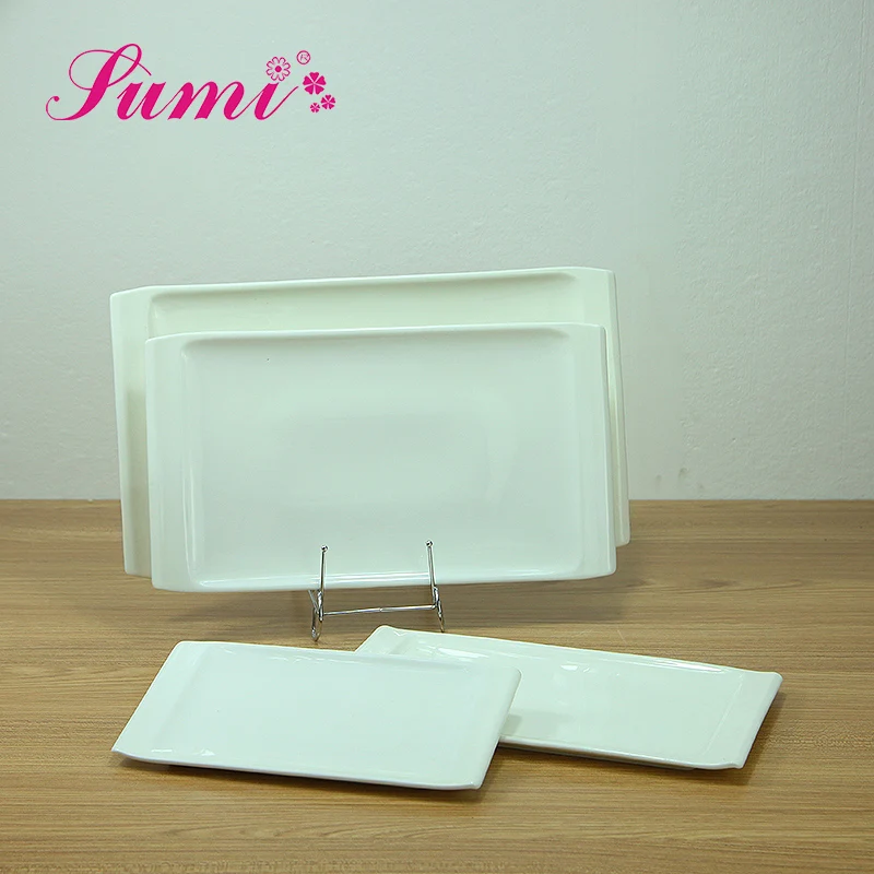 Factory price custom ceramic plate printing, food server ceramic plate stock