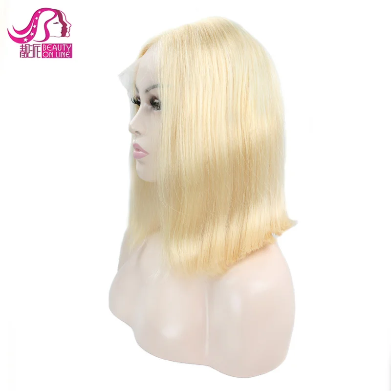  Оптовая продажа 613 парик блонд боб по заводской цене перуанские человеческие волосы кружевной передний