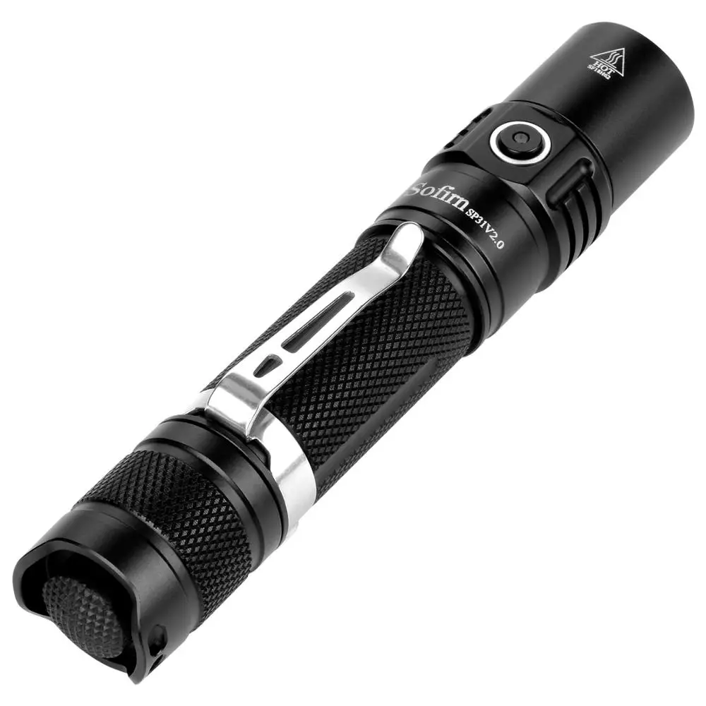 Led  Aluminium Alloy Multipurpose Flashlight,Rechargeable 1200 Lumens USB Led Flashlight