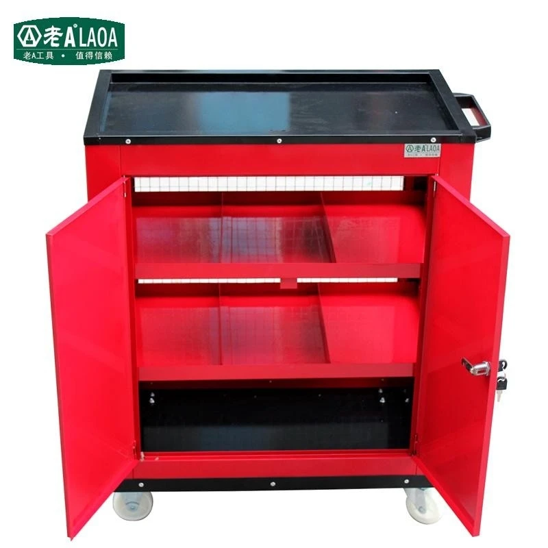 LAOA new wire mesh tool trolley professional network tool car red blue maintenance tool cabinet