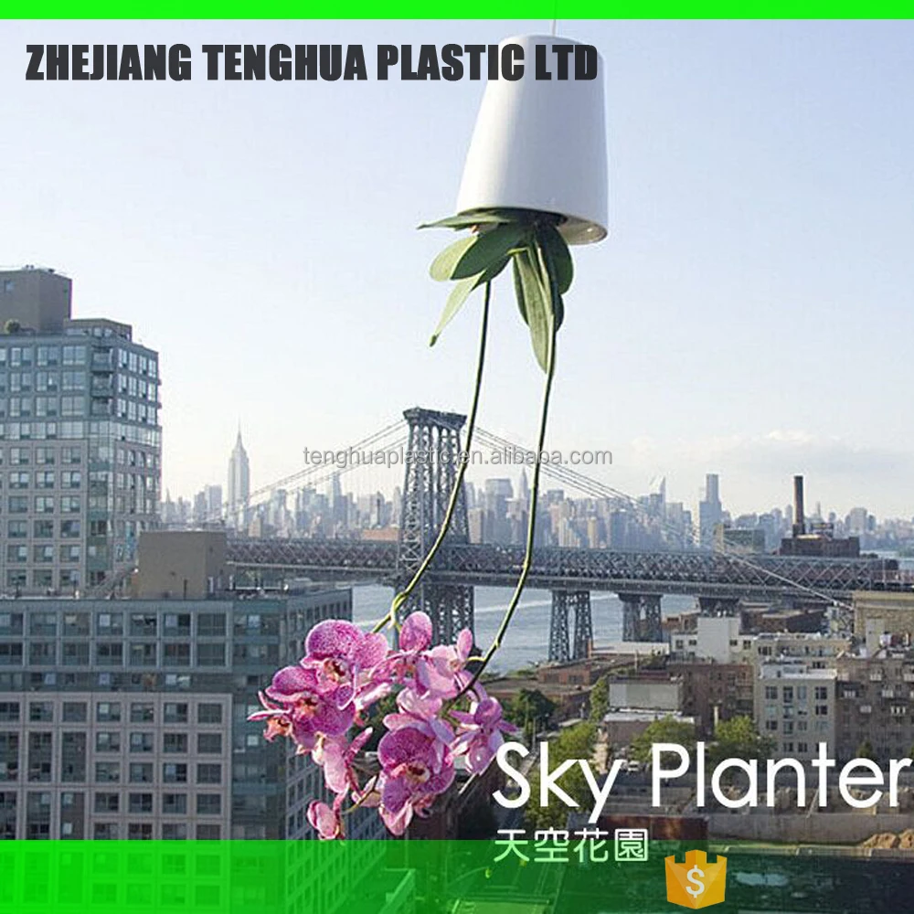 Sky плантатор вверх тормашками комнатное растение горшки, пластиковые кашпо