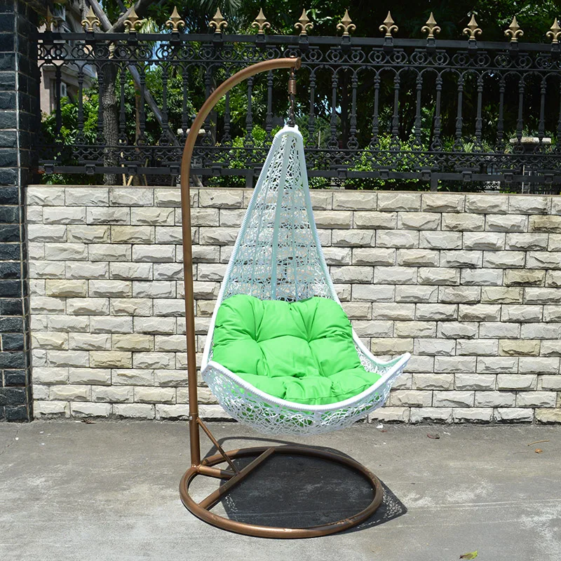Outdoor patio hot sales PE rattan swing hanging chair