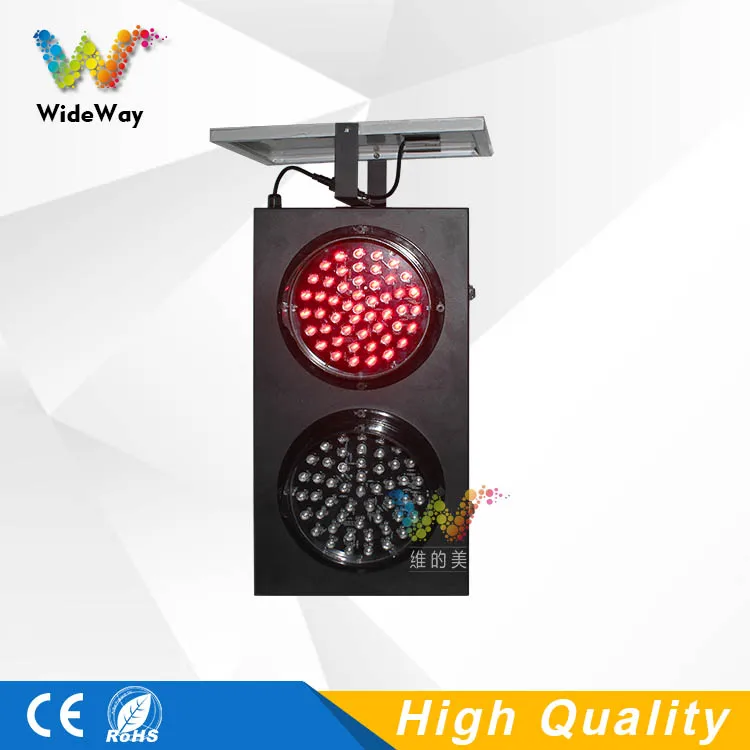 
remote control 200mm led green solar traffic light 