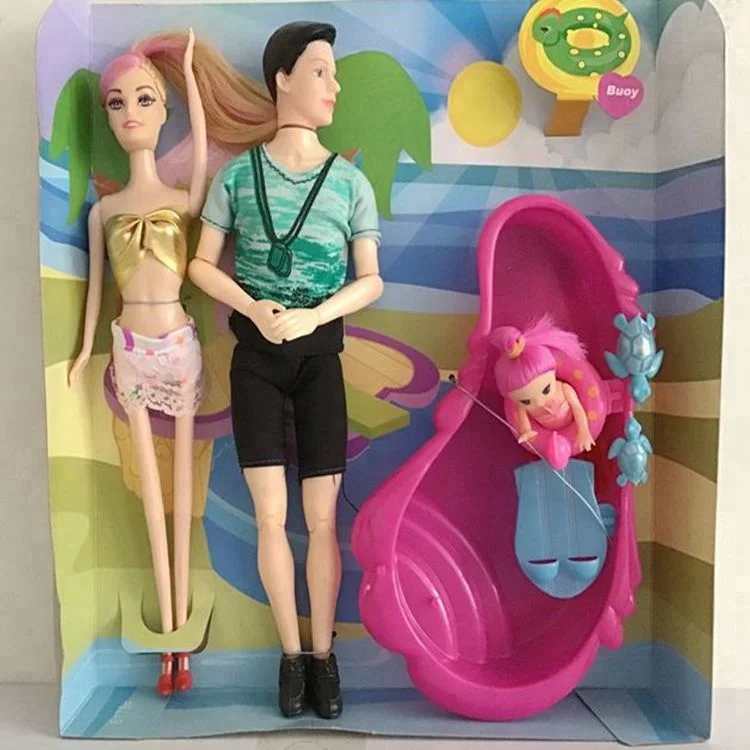 vinyl DIY Assortment family beauty Girl Fashion cloth bathroom accessories Doll Princess baby Kids Toys Birthday Gift Doll toys