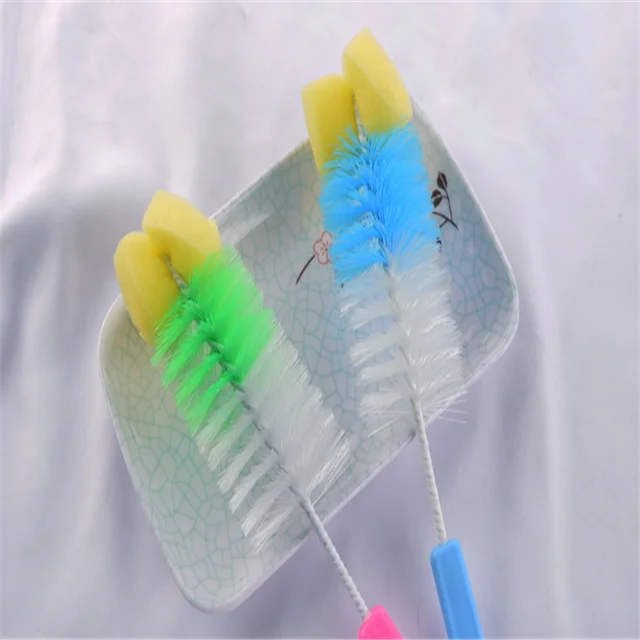 
2019 soft rotating nylon bottle nipple cleaning brush factory wholesale 