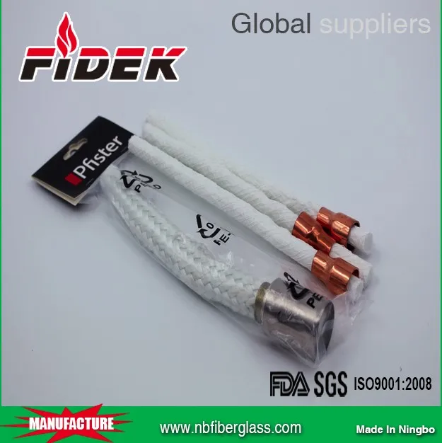 
Wholesale customized good quality 3mm fiberglass rope wick for oil lamp 
