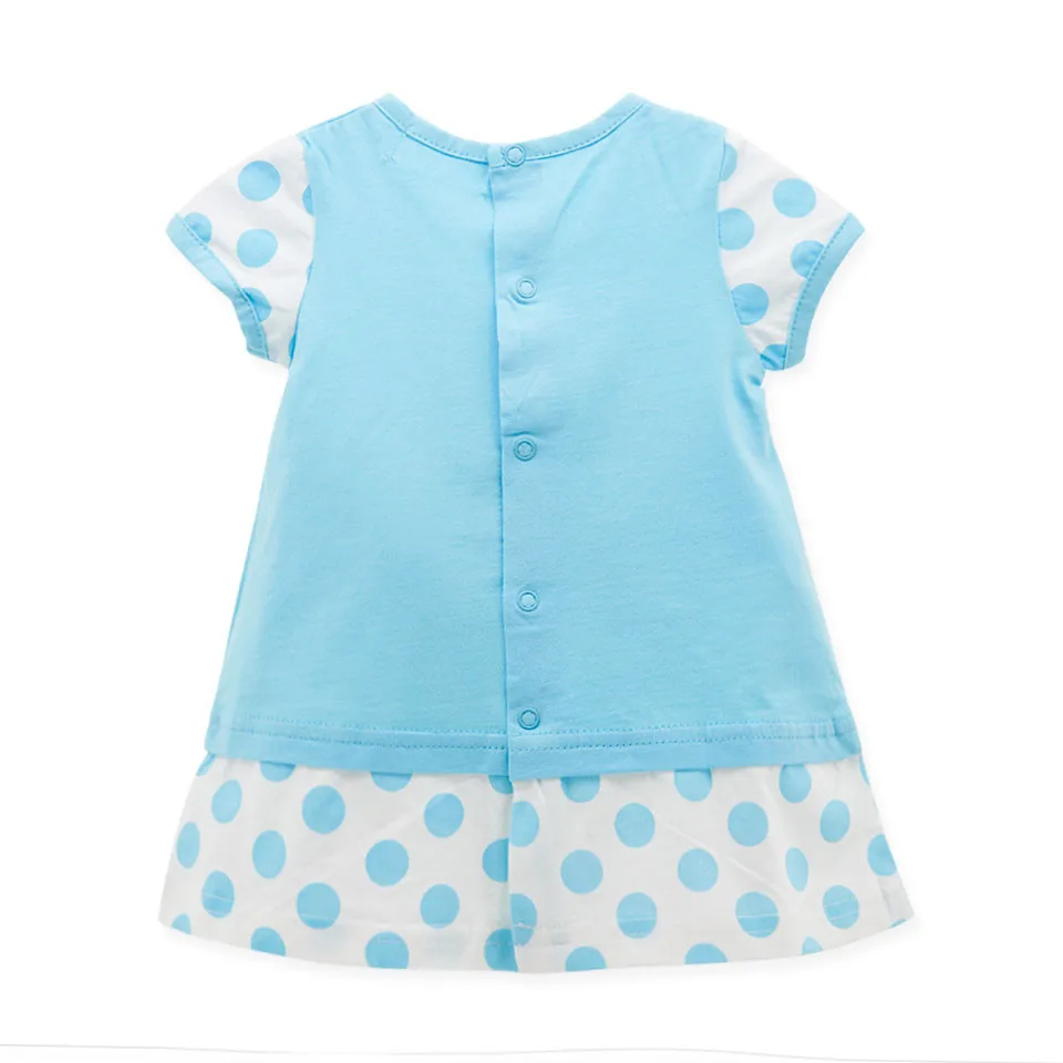 Baby Girl Clothes Summer Blue Color Infant Christening Gowns Birthday Baby Girl Wedding Dress