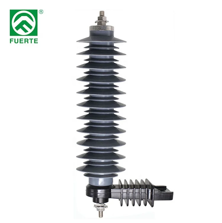 
YH10W-33 Metal oxide silicone rubber housed type of 10KA 33KV lightning arrester 
