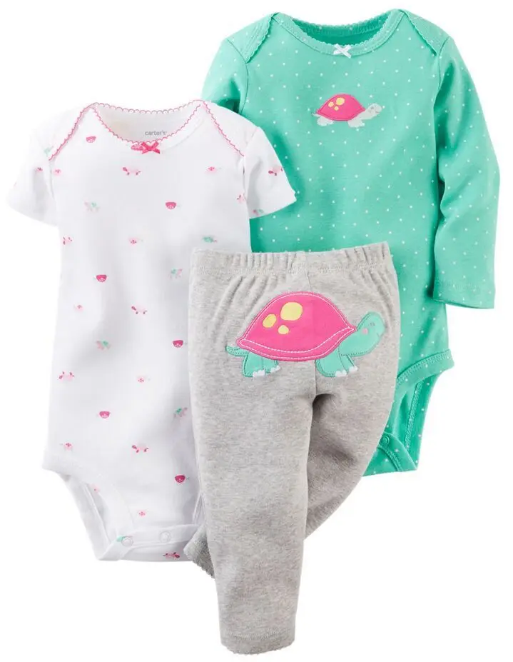 wholesale alibaba 3pcs romper set unisex baby clothes toddler baby clothing