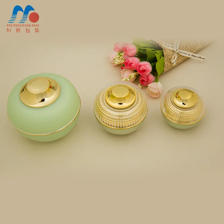 
Hengsheng Manufacture 100g 30g 20g 15g 5g personal beauty skin care cream package Cosmetic round shaped acrylic jar 