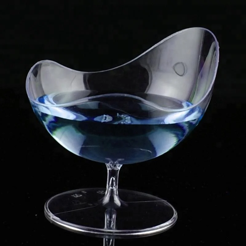 New style 2oz food beverage drinking dessert cup goblet plastic for multi use