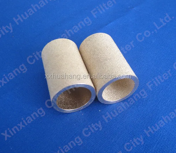 5 micron Co2 filtering sintered bronze powder filters with perfect handicraft